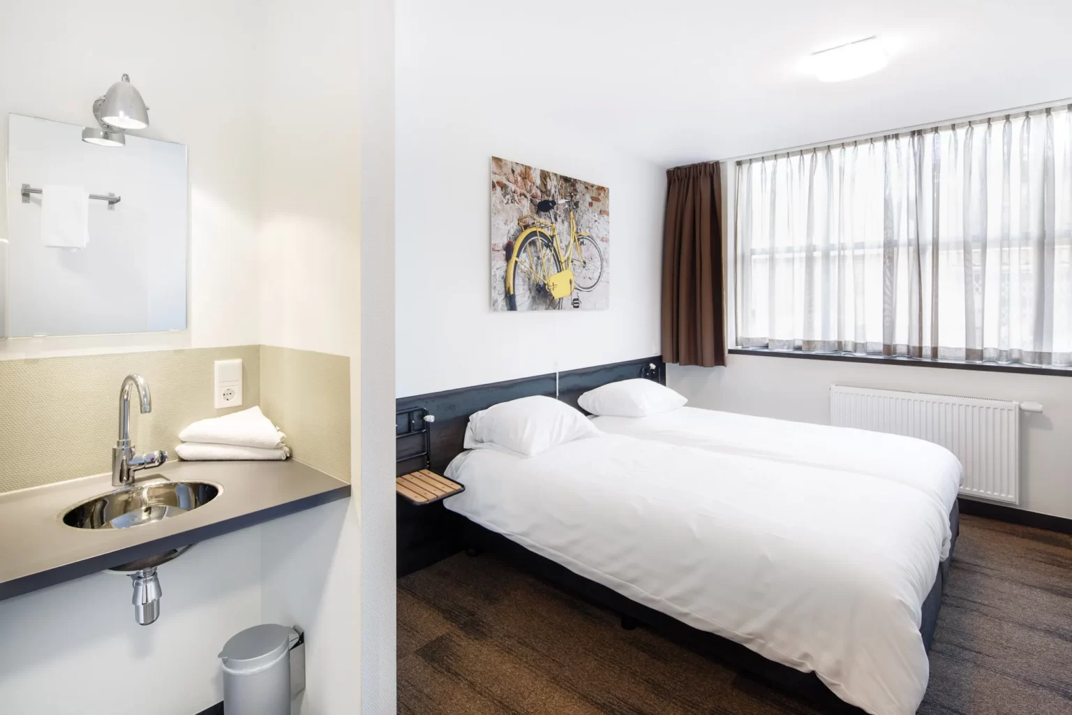 Hotel Blooker studio driepersoonskamer